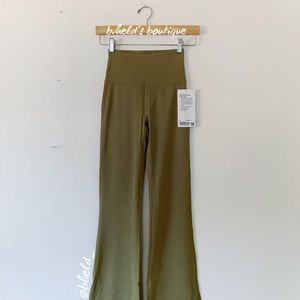 lululemon Groove Super HR Flared Pant Nulu Bronze Green Size 2 Brand New NWT